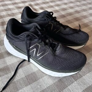 New Balance Black and White Athletic Sneakers
